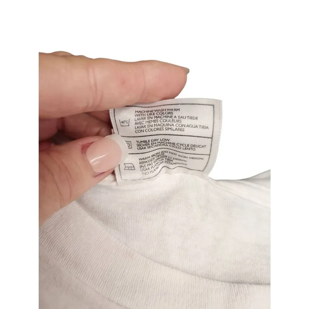 Nike White Cotton Graphic Tee Shirt SALE 5 for 25